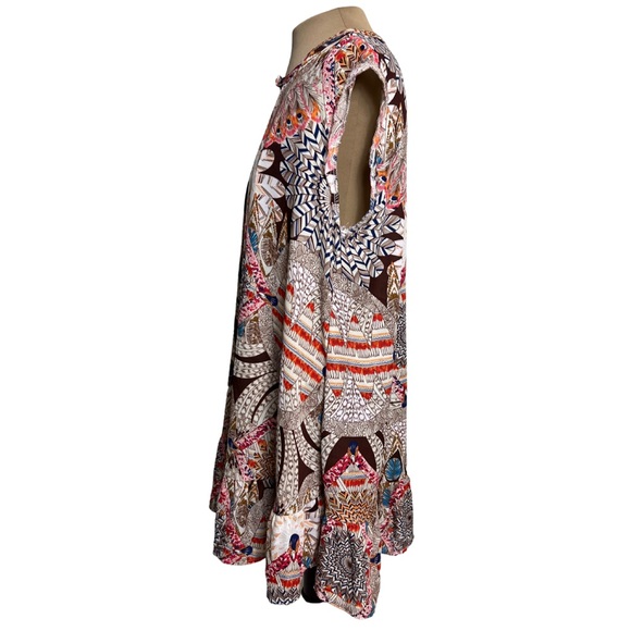 Umgee Print Smock Dress - Picture 2 of 8